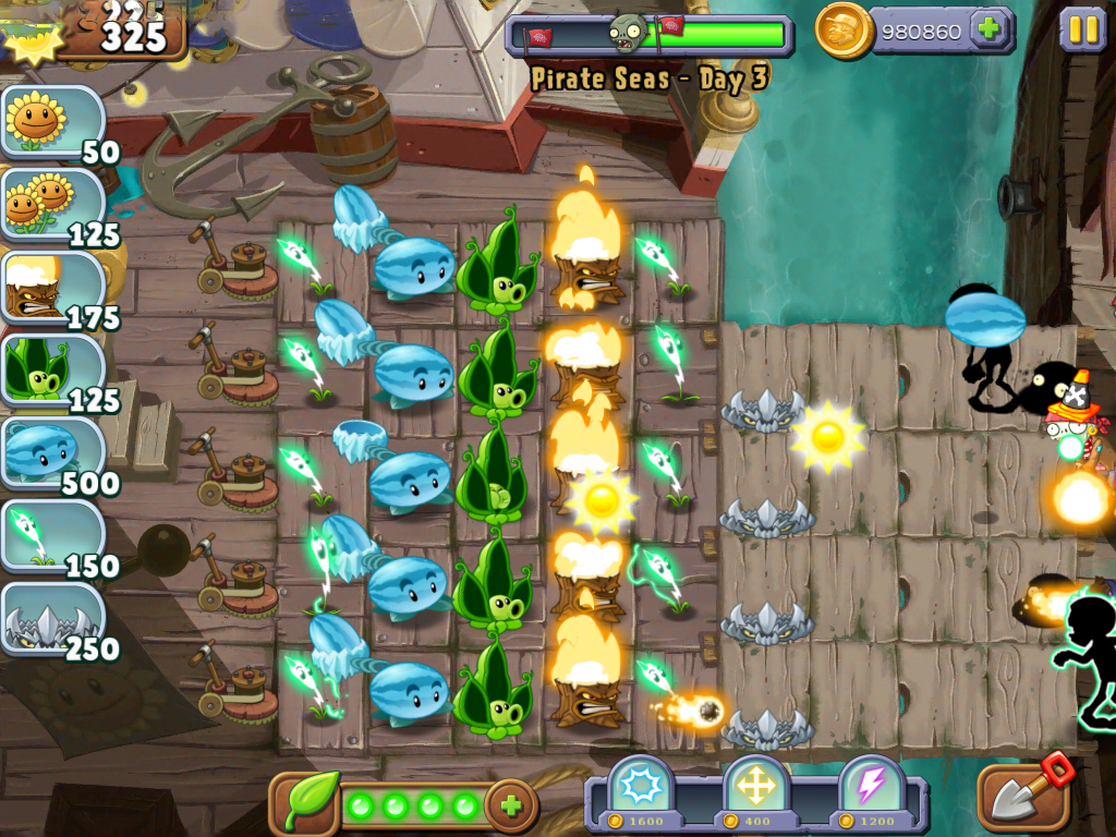 plants zombies 2 how click on blue key